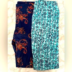 LulaRoe O/S leggings EUC (LIKE NEW)